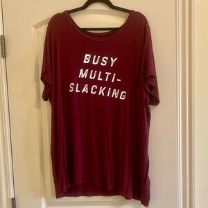 Torrid Super Soft Knits Slacking Short-Sleeved T-Shirt